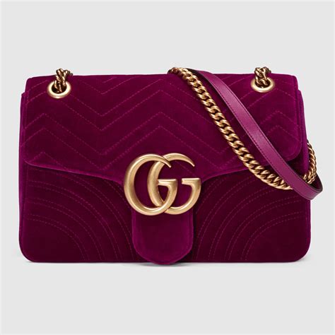 gucci gg marmont medium velvet shoulder bag|Gucci Marmont small shoulder bag.